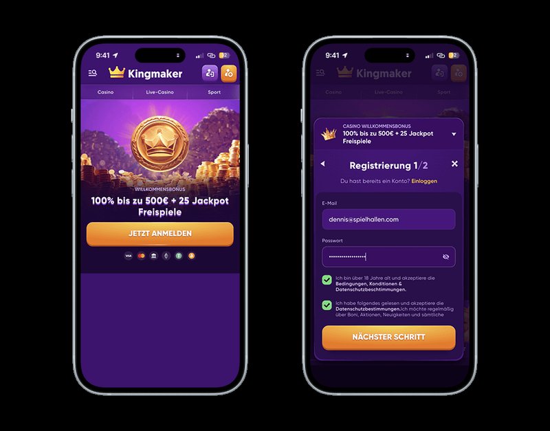 Image: Kingmaker Online Casino: Erfahrungen und das große Casino-Angebot in Deutschland Image: Kingmaker Online Casino: Erfahrungen und das große Casino-Angebot in Deutschland